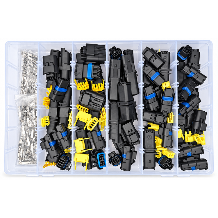60pcs Male & Female FCI Sicma Car Automotive Waterproof Connector Kit Assortment Set 2, 3 & 4 Pin – FCI/60pcsSET – image 5