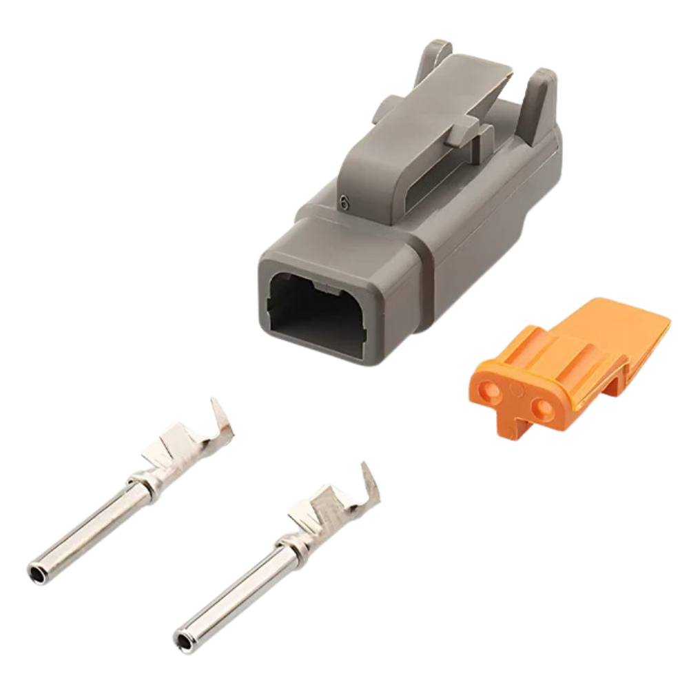 FOR Haltech Plug and Pins Only Female Deutsch DTM 2 Connector (7.5 Amp)