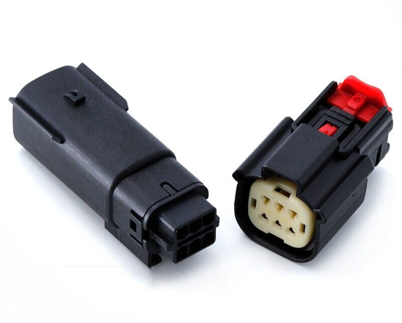 For Molex 6 Pin Wire Connector, for Harley BLACK Waterproof, Sealed Kit, MX150 with CPA