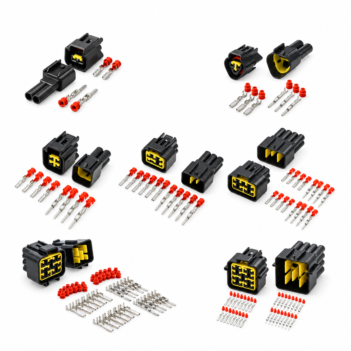 FURUKAWA 2/3/4/6/8/12/16 Pin Female Male Waterproof Auto Wire Harness Connector – Furukawa/872pcKit – image 9