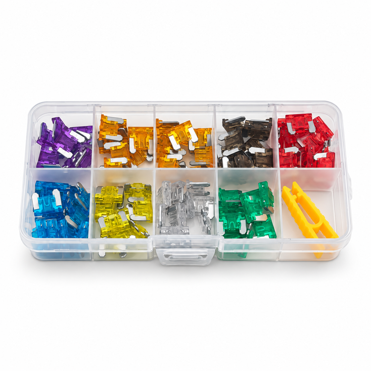 100pcs micro blade fuse assortment kit with fuse puller