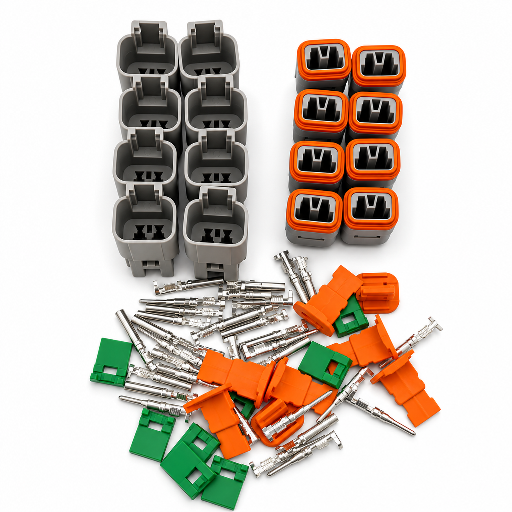 8 Sets of 2 Pin Deutsch DT Connector Plug For Motorcycle, truck, Car, Boats - Unwired Kit With – GB-06/C029 – image 1