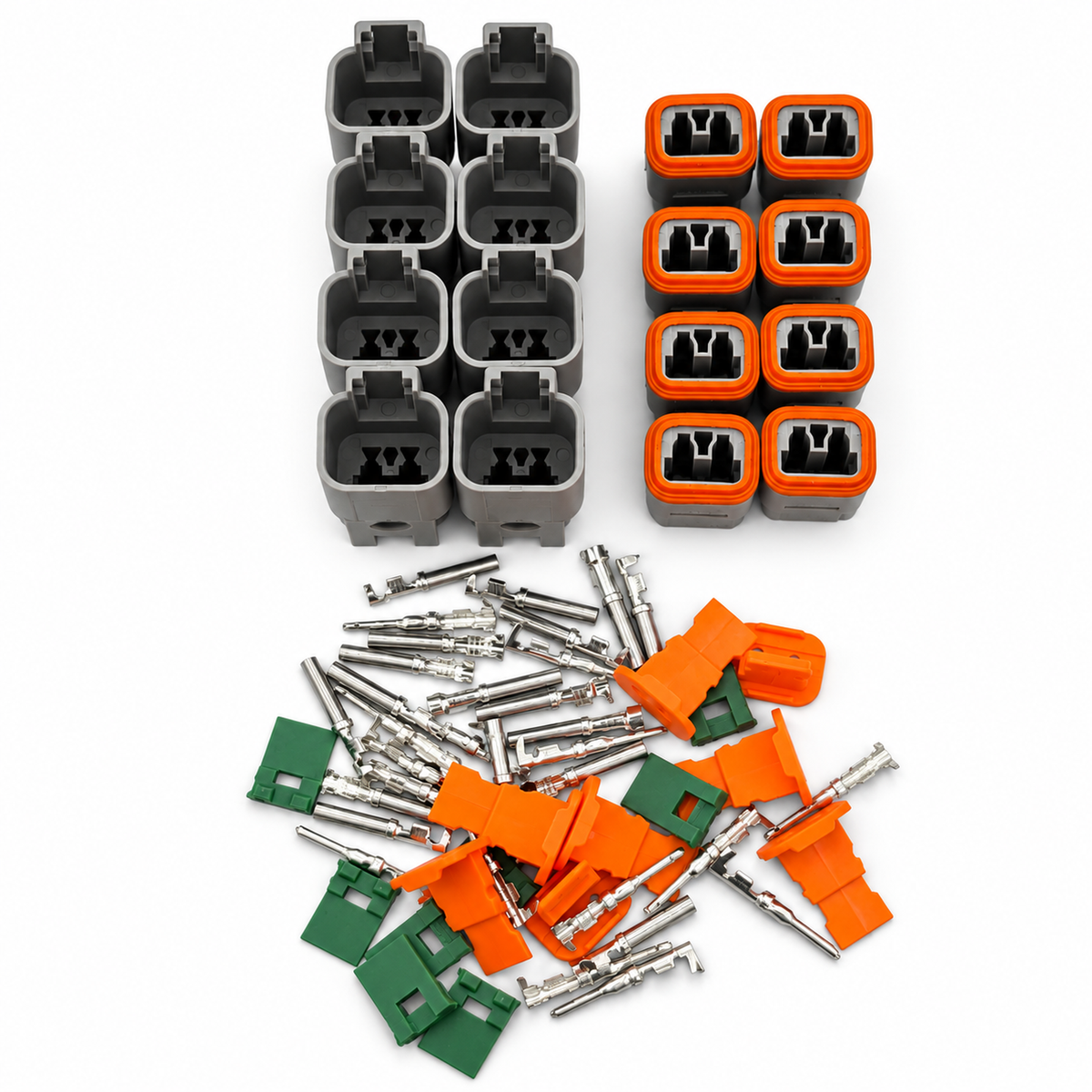 8 Sets of 2 Pin Deutsch DT Connector Plug For Motorcycle, truck, Car, Boats - Unwired Kit With – GB-06/C029 – image 2