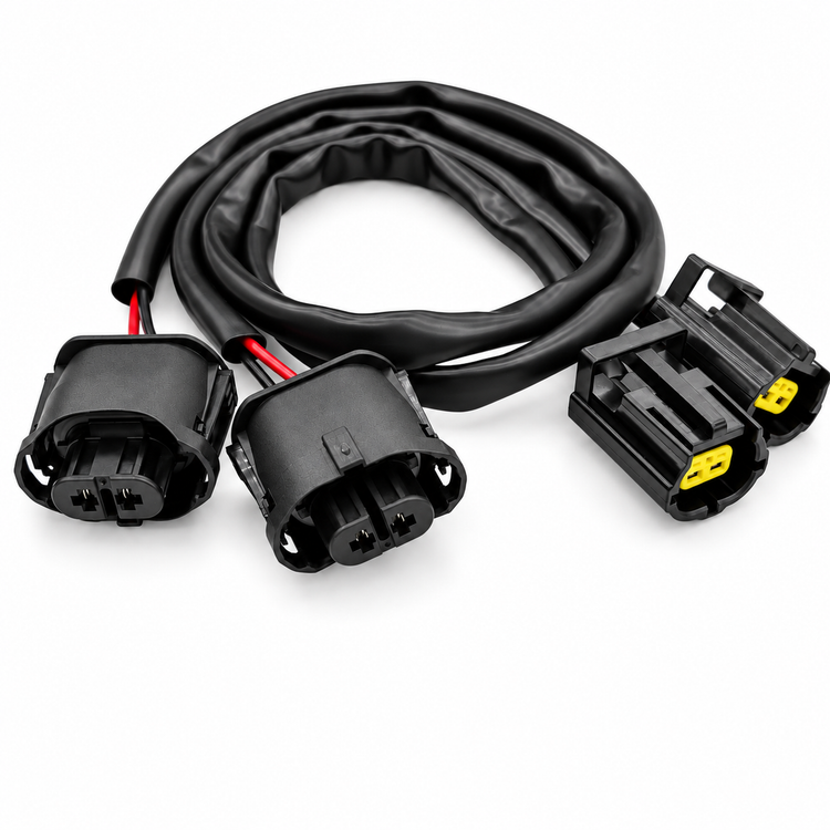 2 Pin Land Rover Discovery 2 TD5 V8 Front Fog Lamp Adapter Harness Pair Prewired – GB-18/C301 – image 1