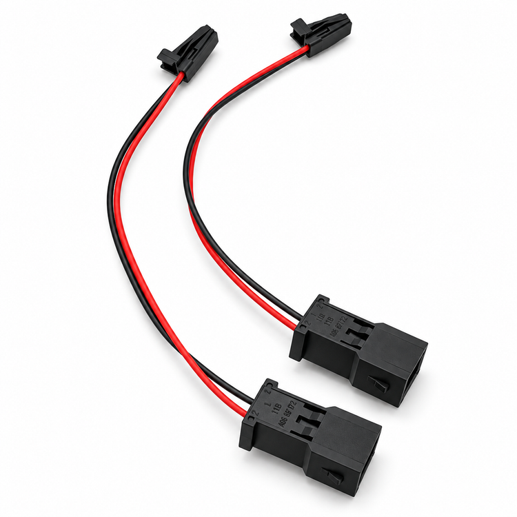 2 Pin Audi Door Entry LED Logo Puddle Light Adapter Harness 4G0052133-G Pair – GB-24/C314 – image 1