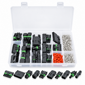 320pcs Automotive Connector Assortment Kit for Delphi Weather Pack Series 1, 2, 3, 4 & 6 Pin – H144/Delph320pc – image 1