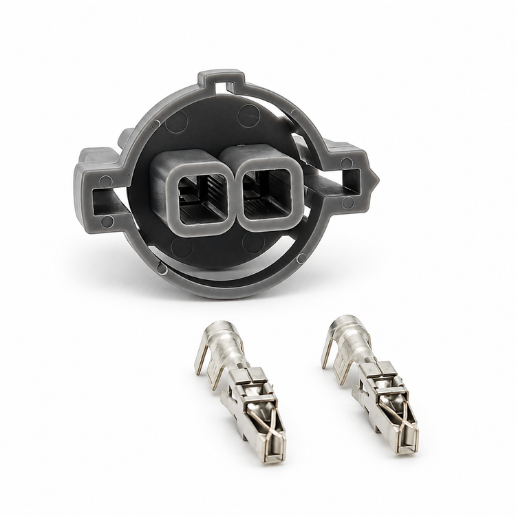 YPC500150 - For Defender TD5 & TDCi PUMA Electric Window Motor 2 Pin Connector – H529 – image 1