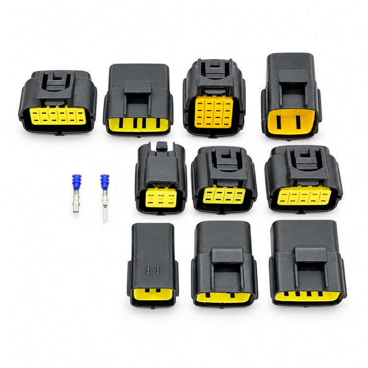 15pcs Econoseal Automotive Waterproof Connector Assortment Set 6 8 10 12 16 Way / Pin with – H568/EconNtool/TOPi – image 1