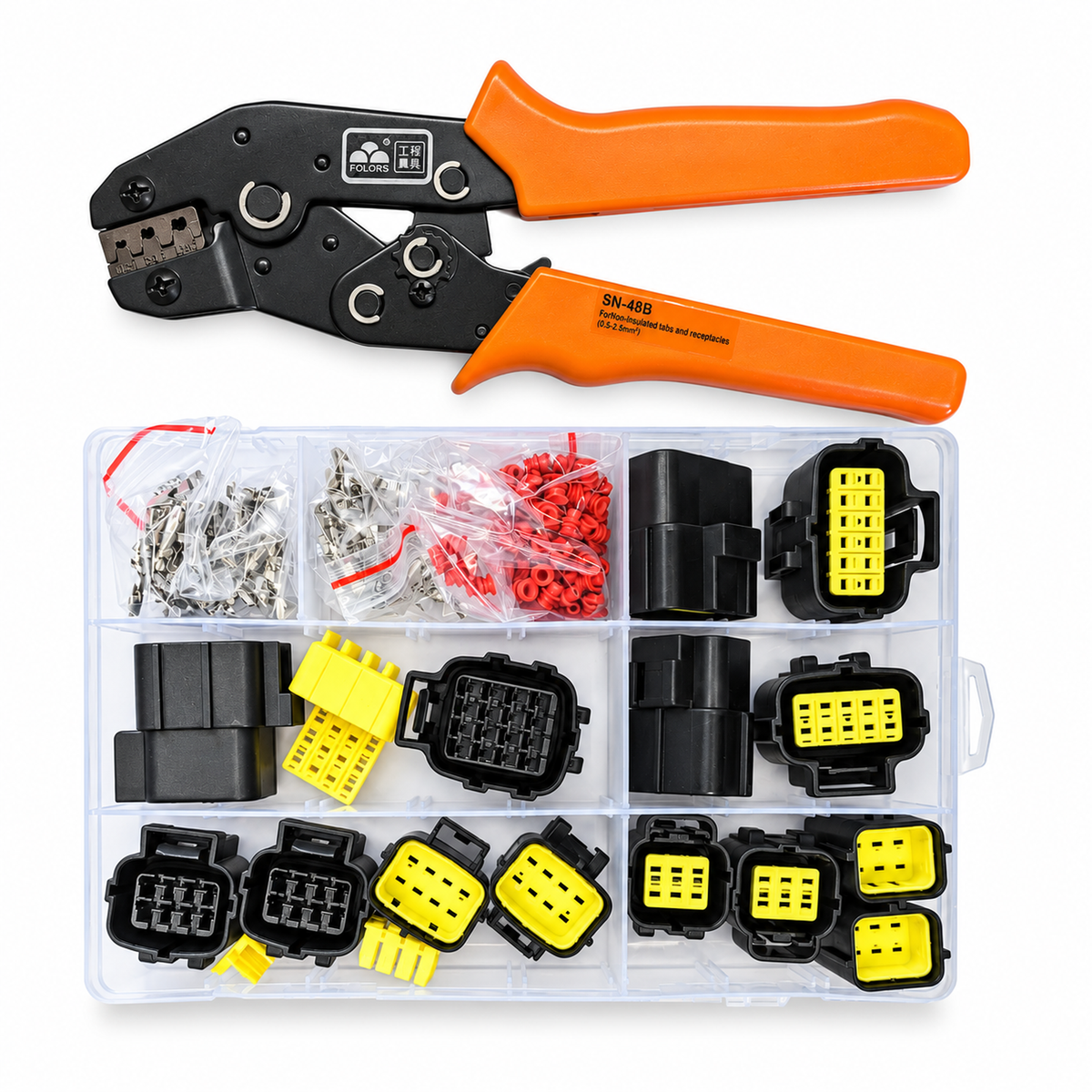 15pcs Econoseal Automotive Waterproof Connector Assortment Set 6 8 10 12 16 Way / Pin with – H568/EconNtool/TOPi – image 3