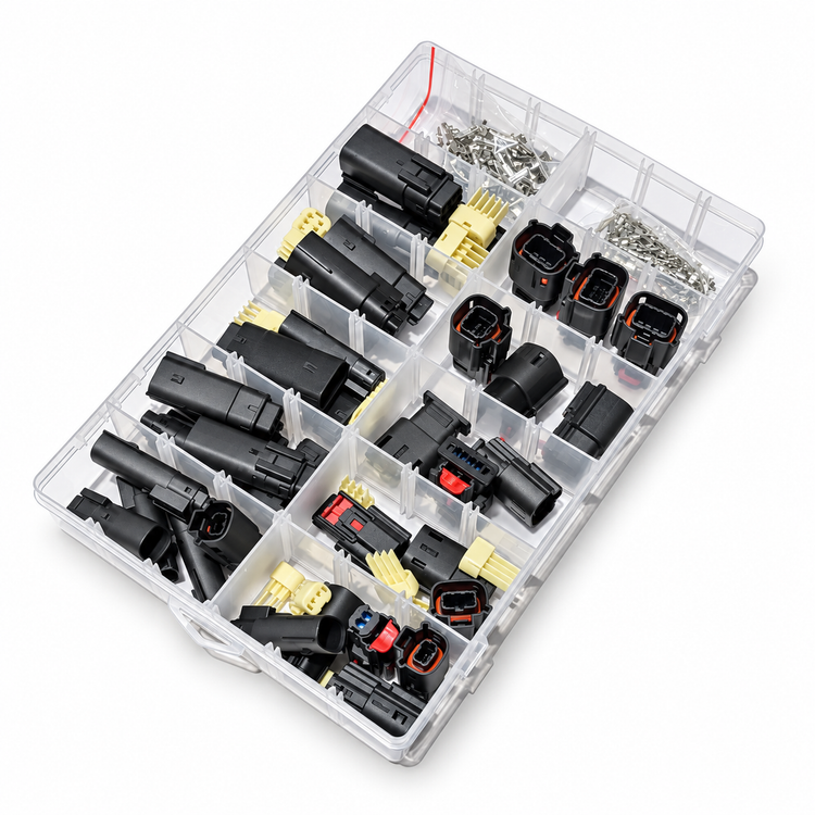 36pcs Molex MX150 Male & Female Connector Set & Pins Kit fits Harley Davidson etc. - 2, – H569/E1/MolexKit/36pcs – image 1