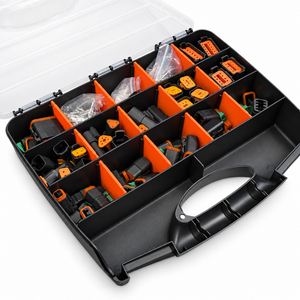 320pcs Black Automotive Electrical Male & Female Connector Set for Deutsch DT – H690/DT68pcs/without-tool – image 1
