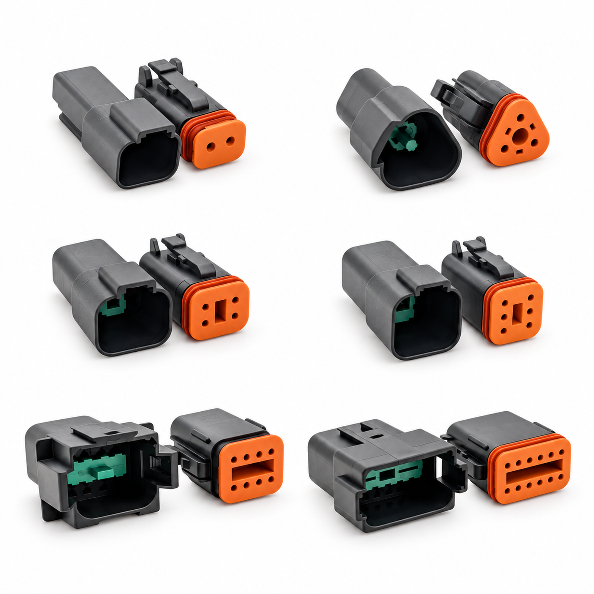 321pcs Black Automotive Electrical Connector Set for Deutsch DT & Crimp Tool – H689/321pcs/Blk-DTnTool – image 1