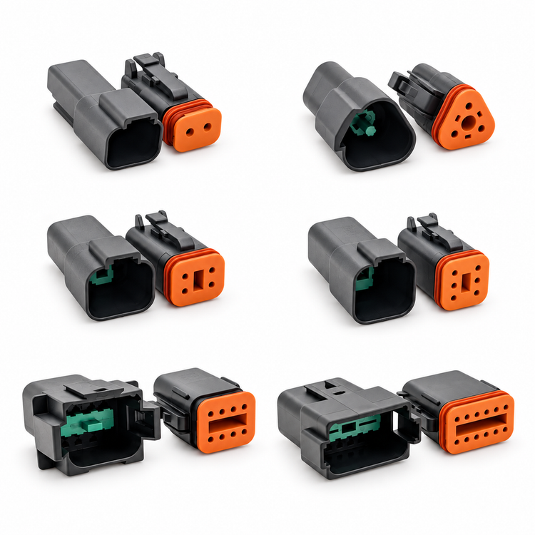321pcs Black Automotive Electrical Connector Set for Deutsch DT & Crimp Tool – H689/321pcs/Blk-DTnTool – image 1