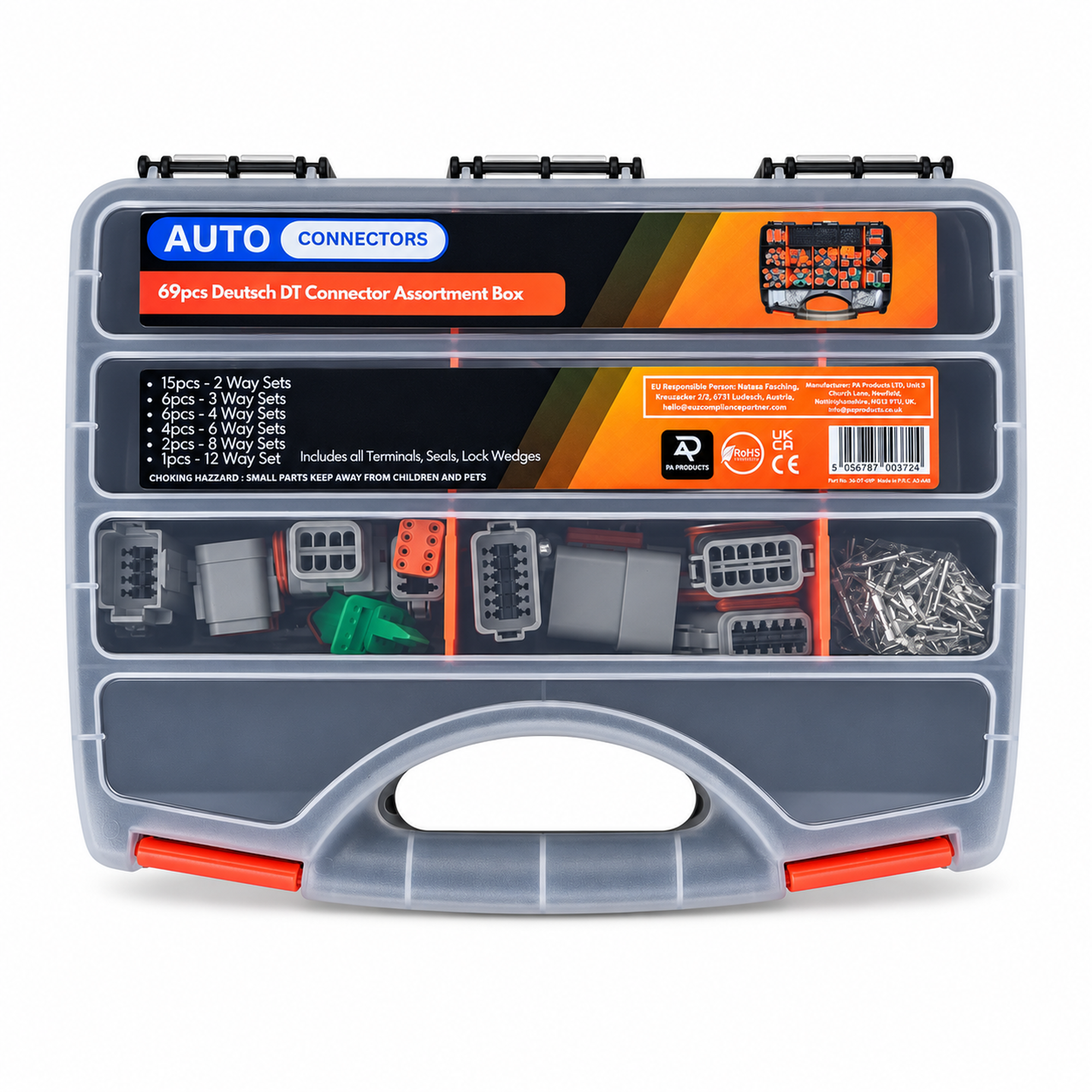 68pcs Automotive Electrical Male & Female Connector Set for Deutsch DT Series – H690/DT68pcs/without-tool – image 1