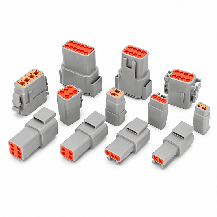 46pcs Deutsch DTM Connector Assortment Box - 12, 8, 6, 4, 3 & 2 Pin Electrical Plug Set – H815/NO-tool-46pcsDTMkit – image 3