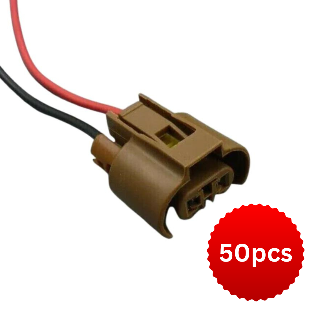 50PCS LOT For Toyota 2 Pin HIR2 Headlight Bulb Socket Repair Connector Adapter Plug Wire HB4 9005