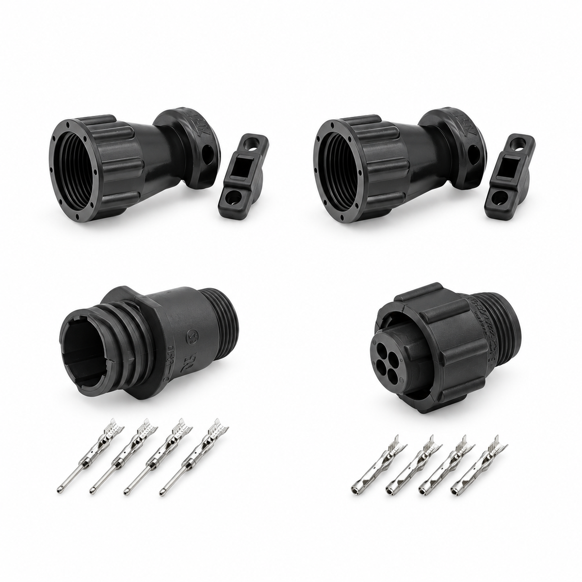 4, 9 & 14Pin AMP TE SMEMA - Male & Female Connectors 182658-1 206153-1 206062-4 – HOT/A04.Y/SMEMA/4pin – image 1