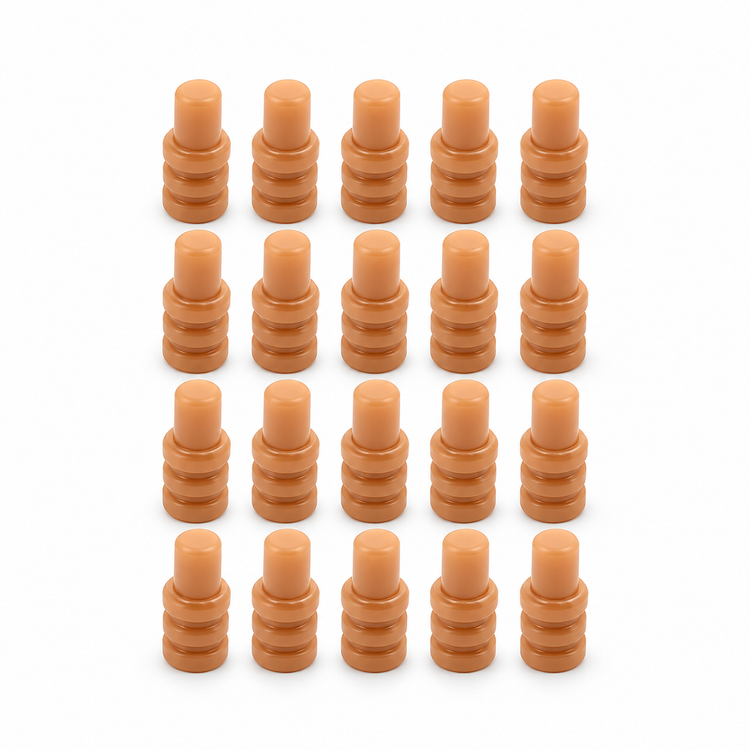 20pcs Rubber Solid Terminal Cap Plug Blanking Seals for Electrical Connectors – HOT/A11.R/20pcs/H644/1 – image 1