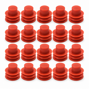 20pcs Rubber Solid Terminal Cap Plug Blanking Seals for Electrical Connectors – HOT/A11.R/20pcs/H644/1 – image 3