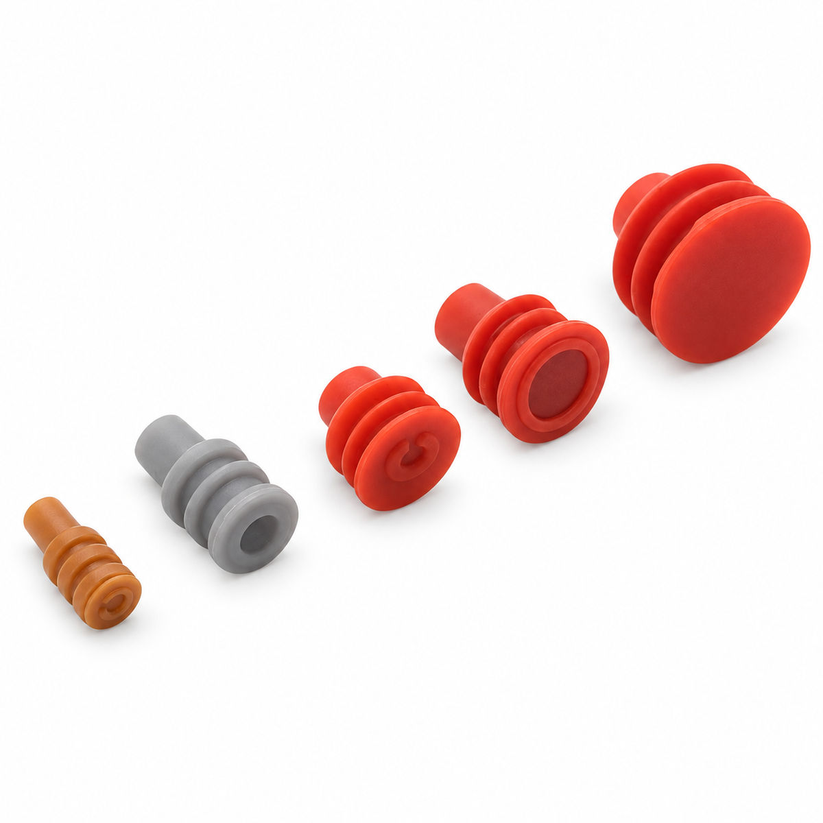 20pcs Rubber Solid Terminal Cap Plug Blanking Seals for Electrical Connectors
