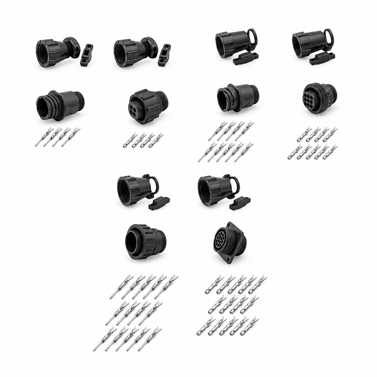 4, 9 & 14Pin AMP TE SMEMA - Male & Female Connectors 182658-1 206153-1 206062-4
