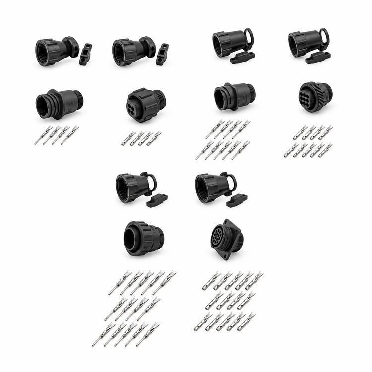 4, 9 & 14Pin AMP TE SMEMA - Male & Female Connectors 182658-1 206153-1 206062-4