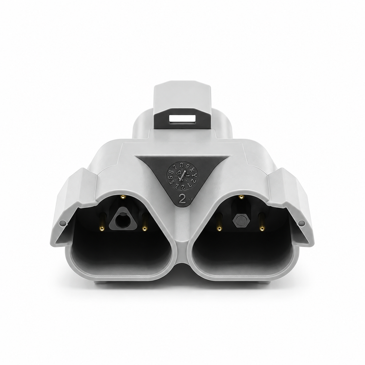 Deutsch DT 3 Way Y Splitter Receptacle Connector DT04-3P-P007 J1939 3 Pin – HOT/B08.Y/3WAYSPLIT – image 1