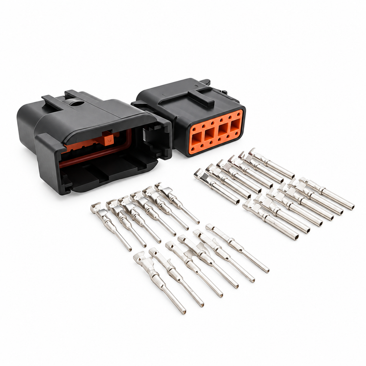 Black Deutsch DTM Series 12 Pin Connector Male & Female DTM04-12PA DTM06-12SA – HOT/B14.Y/BlackDTM2pin – image 4