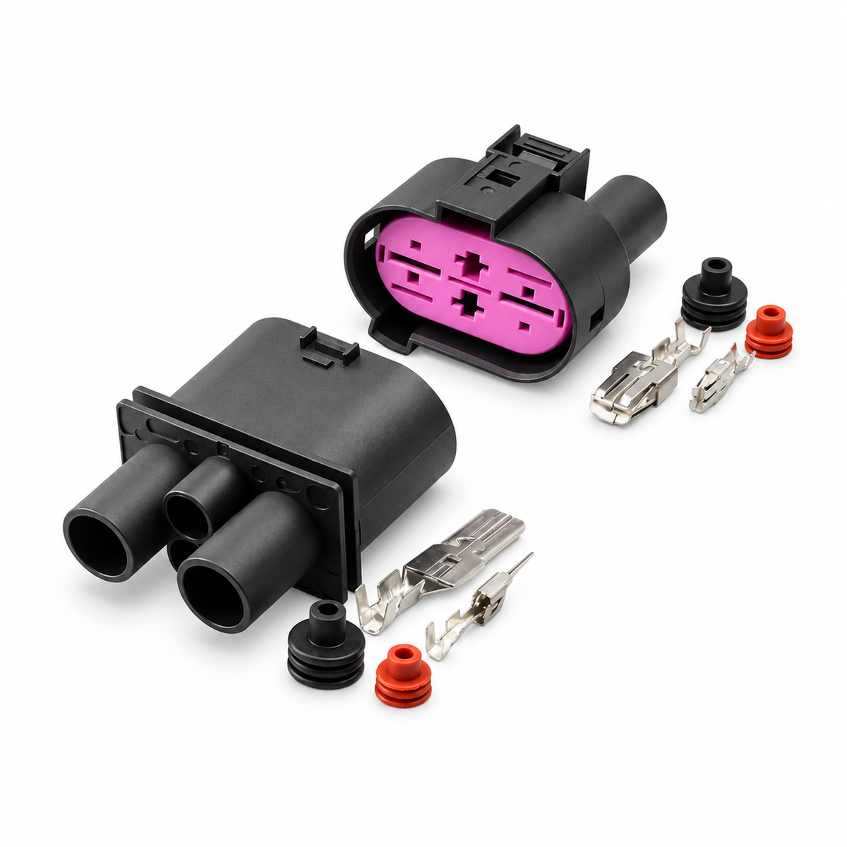 4 Pin Wiring Sensor Connector Socket Set for VW Passat Tiguan Golf Skoda Octavia Audi Radiator Fan – HOT/B15.O/777 – image 5