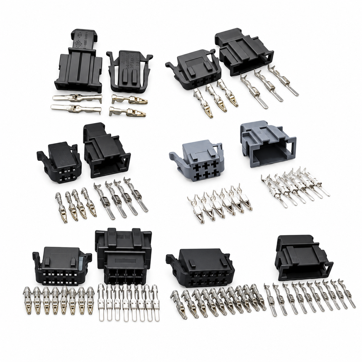 Male & Female Connector Pairs & Pins for VW Audi Seat Skoda 2 3 4 6 8 & 10 Way 191972702 – HOT/B16.G/MnF/2pin/874 – image 7