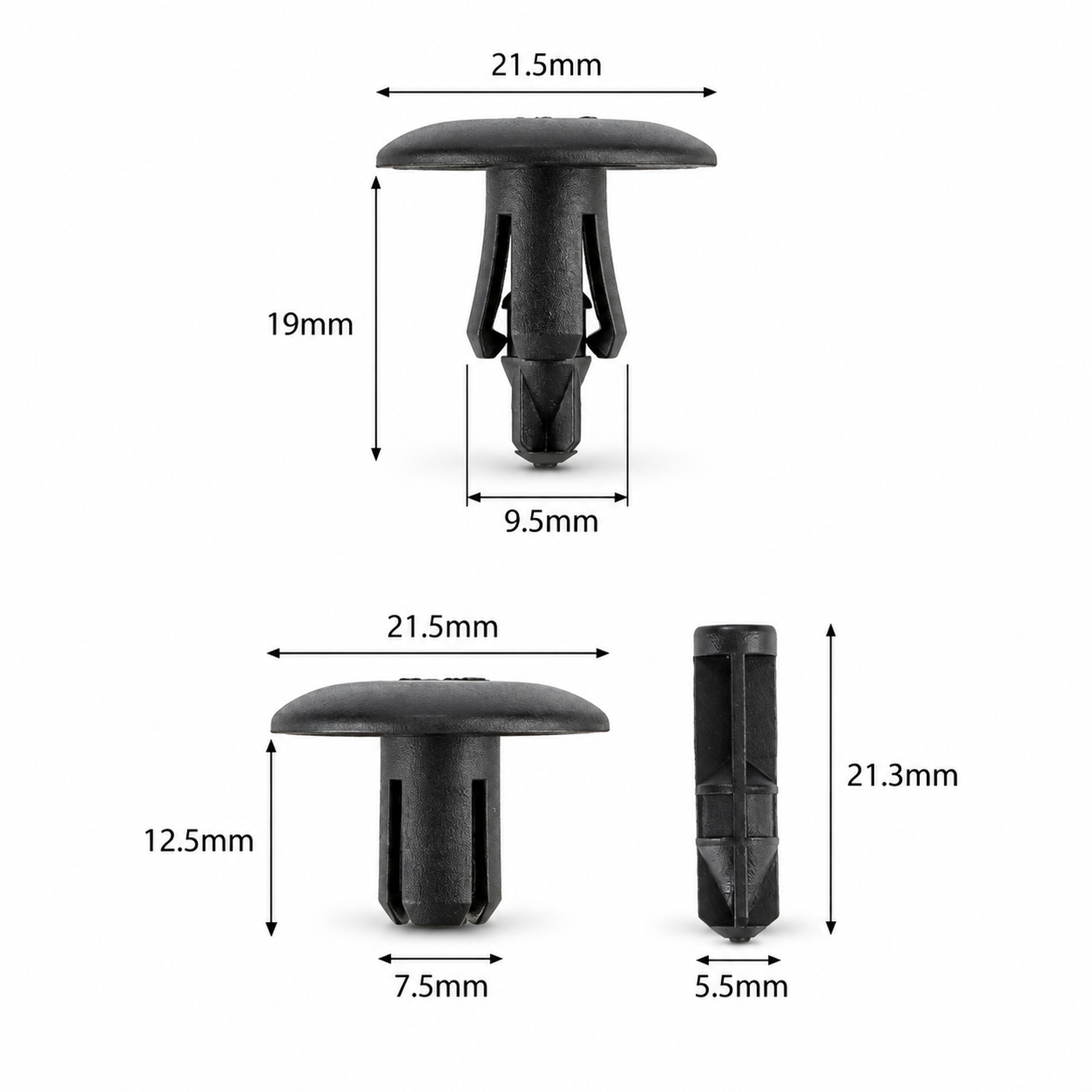 200pc Wheel Arch Trim Body Panel Clips 4D0807300 for Q3 Q5 Q7 A2 A4 A5 A8 S8 TT – HOT/C14.Y/647/200pcs – image 2