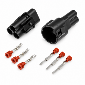 BLACK MALE & FEMALE PAIR 2, 3 & 4 PIN WAY CONNECTOR SETS SUMITOMO MT SERIES – HOT/C15.O/2pinMnF/475 – image 2