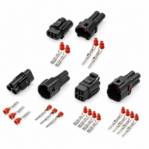 BLACK MALE & FEMALE PAIR 2, 3 & 4 PIN WAY CONNECTOR SETS SUMITOMO MT SERIES – HOT/C15.O/2pinMnF/475 – image 4