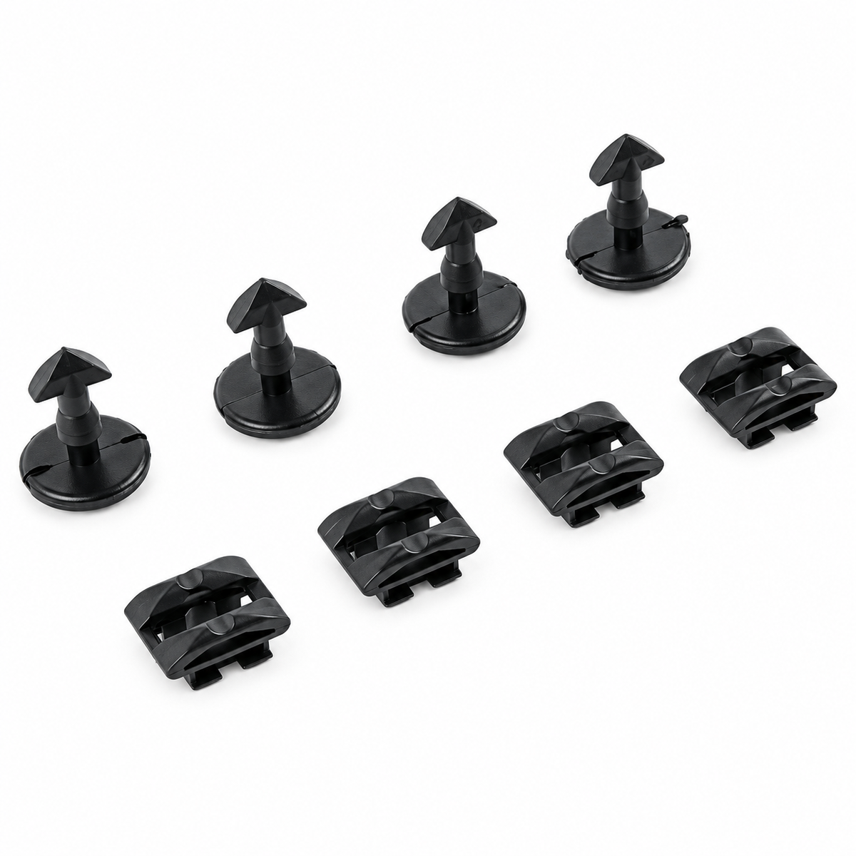 4 Sets of Rear Bumper Tow Eye Cover Insert Fasteners & Trim Lock Clips Retainers - DYR500010 DYF500010 - For Land Rover Discovery 3, 4, Freelander 2 & for Range Rover Sport