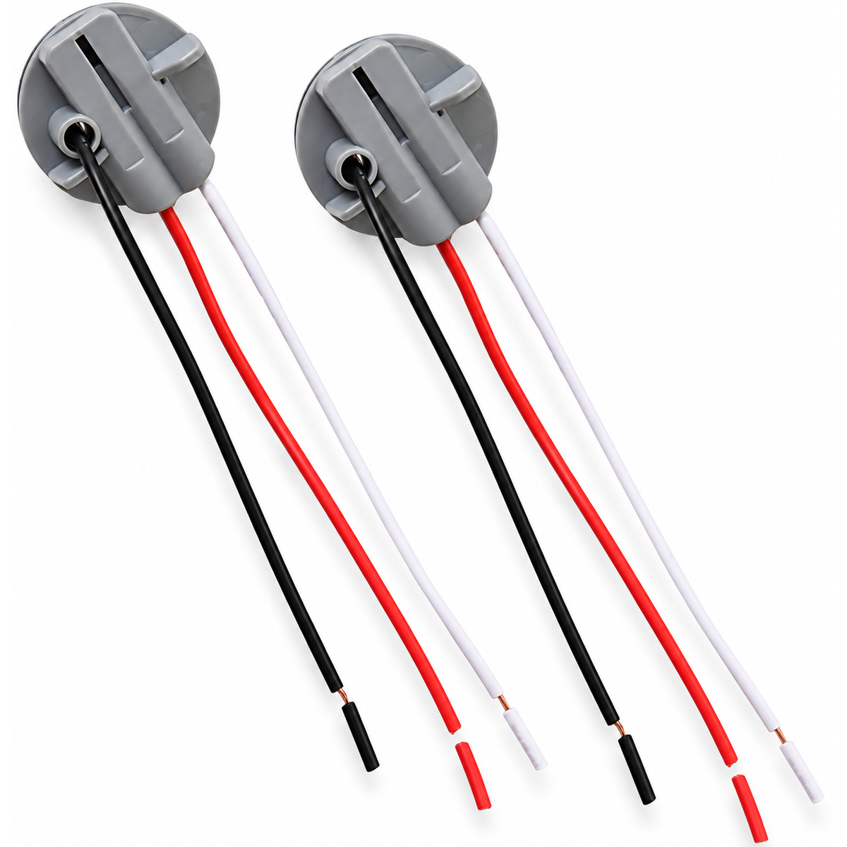 3 Pin 2Pcs 12-24V Car LED Light Bulb Holder Connector for 1157 Tail Light – HOT/C25.O/888/Bulbhold/2pcs – image 1