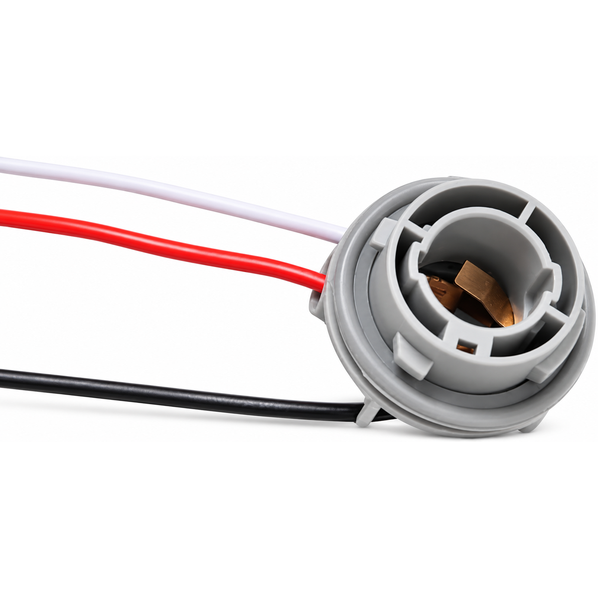 3 Pin 2Pcs 12-24V Car LED Light Bulb Holder Connector for 1157 Tail Light – HOT/C25.O/888/Bulbhold/2pcs – image 2