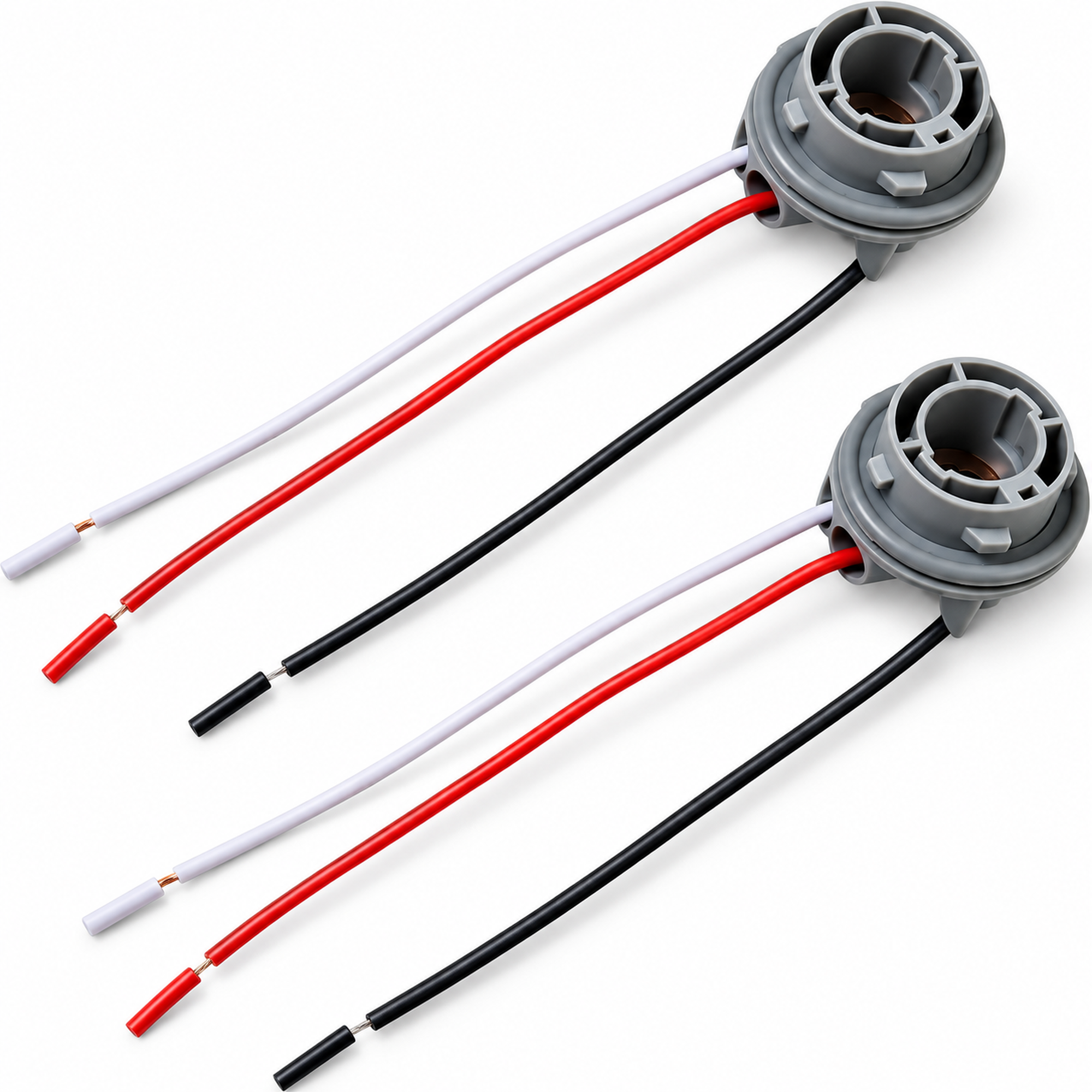 3 Pin 2Pcs 12-24V Car LED Light Bulb Holder Connector for 1157 Tail Light – HOT/C25.O/888/Bulbhold/2pcs – image 4
