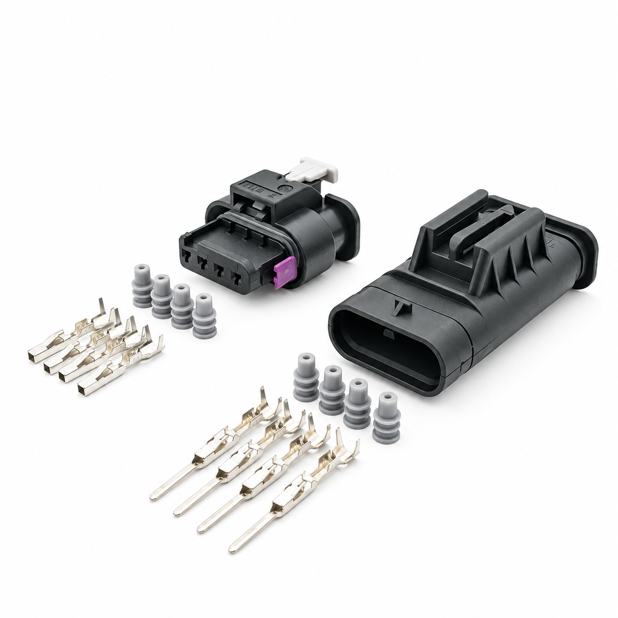 4 Pin Male and Female Parking Sensor Connector Set for VW Audi Seat Skoda 1-1718645-1 – HOT/D07.R/4pinMnF – image 1
