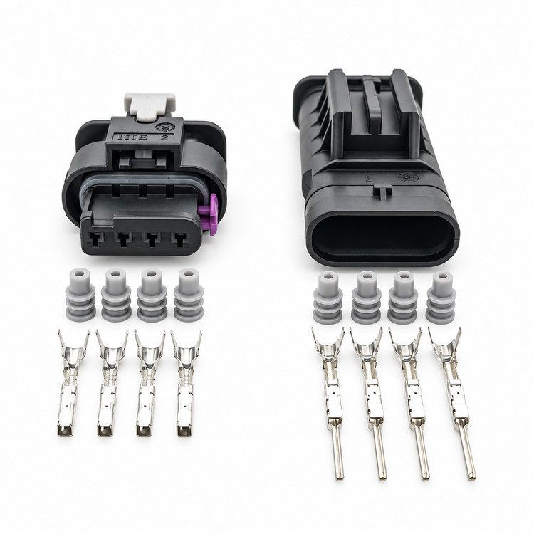 4 Pin Male and Female Parking Sensor Connector Set for VW Audi Seat Skoda 1-1718645-1 – HOT/D07.R/4pinMnF – image 2