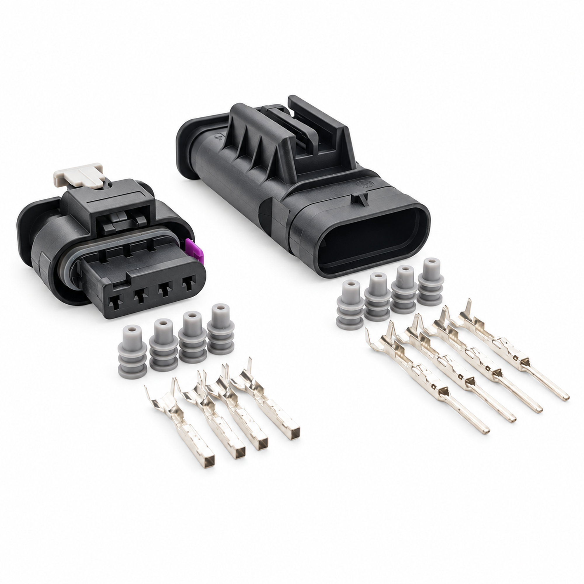 4 Pin Male and Female Parking Sensor Connector Set for VW Audi Seat Skoda 1-1718645-1 – HOT/D07.R/4pinMnF – image 4