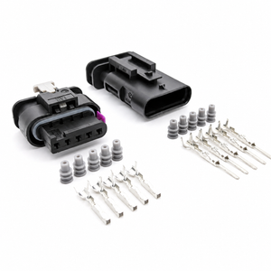 5 Pin Connector Plug Set for Mass Air Flow Meter Sensor MAF Harness for VW Audi Seat Skoda Porsche 1-1718806-1 4F0973705 8K0973205