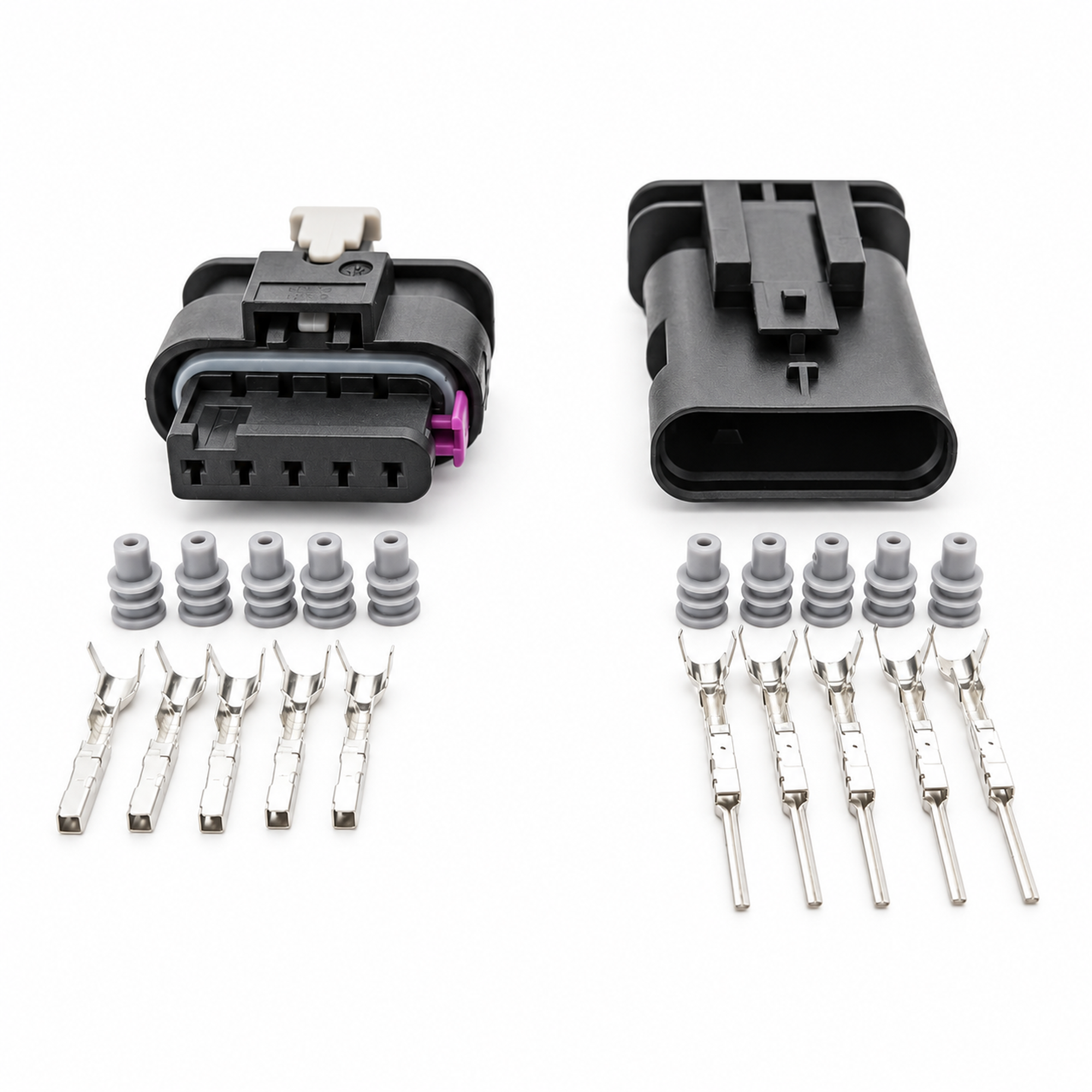 5 Pin Connector Plug Set for Mass Air Flow Meter Sensor MAF Harness VW Audi Seat Skoda – HOT/D11.R/5pinMnF – image 2