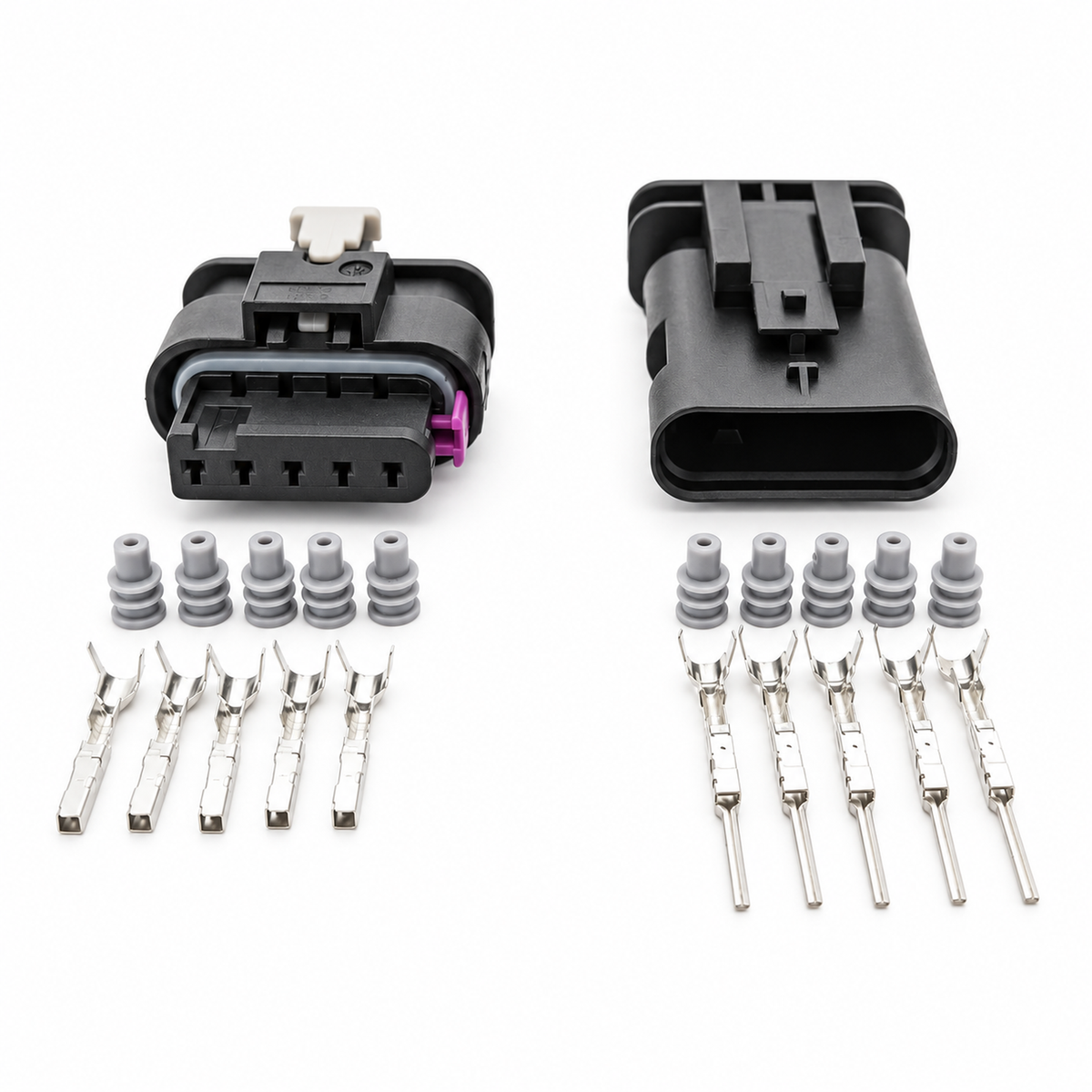 5 Pin Connector Plug Set for Mass Air Flow Meter Sensor MAF Harness VW Audi Seat Skoda – HOT/D11.R/5pinMnF – image 2