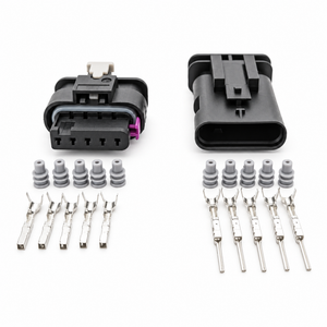 5 Pin Connector Plug Set for Mass Air Flow Meter Sensor MAF Harness VW Audi Seat Skoda – HOT/D11.R/5pinMnF – image 2