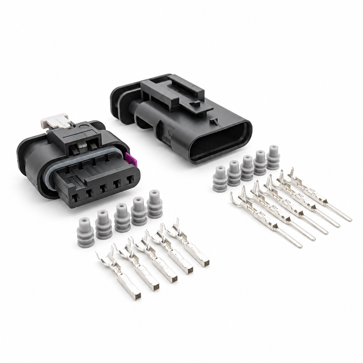 5 Pin Connector Plug Set for Mass Air Flow Meter Sensor MAF Harness VW Audi Seat Skoda – HOT/D11.R/5pinMnF – image 4