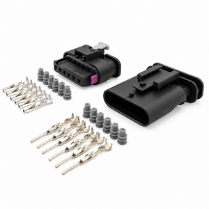 6 Pin Male & Female Electrical Connector Set for Car Tail Light Rear Lamp Plug for BMW 1 2 3 4 – HOT/D14.Y/6pinMnF – image 1