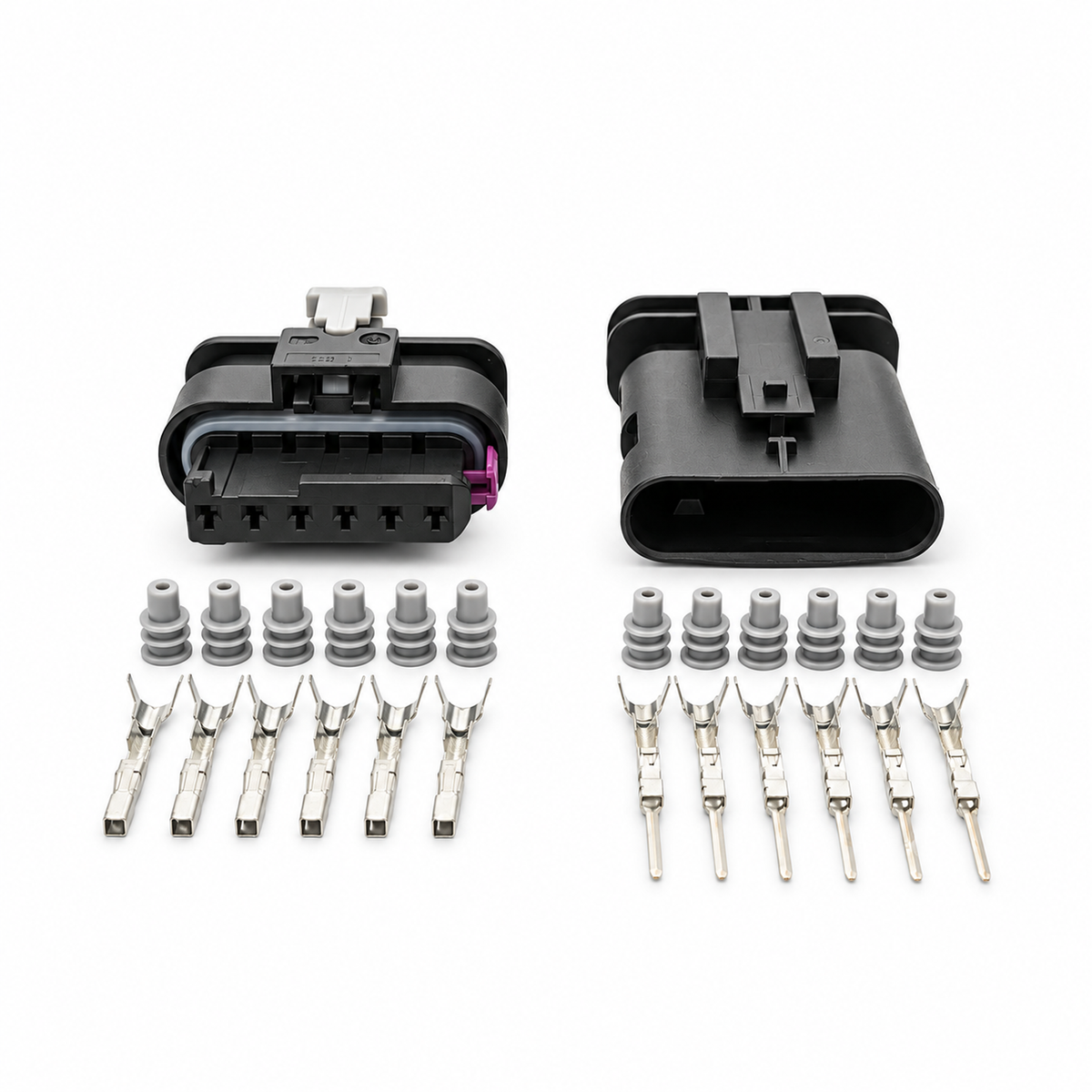 6 Pin Male & Female Electrical Connector Set for Car Tail Light Rear Lamp Plug for BMW 1 2 3 4 – HOT/D14.Y/6pinMnF – image 2