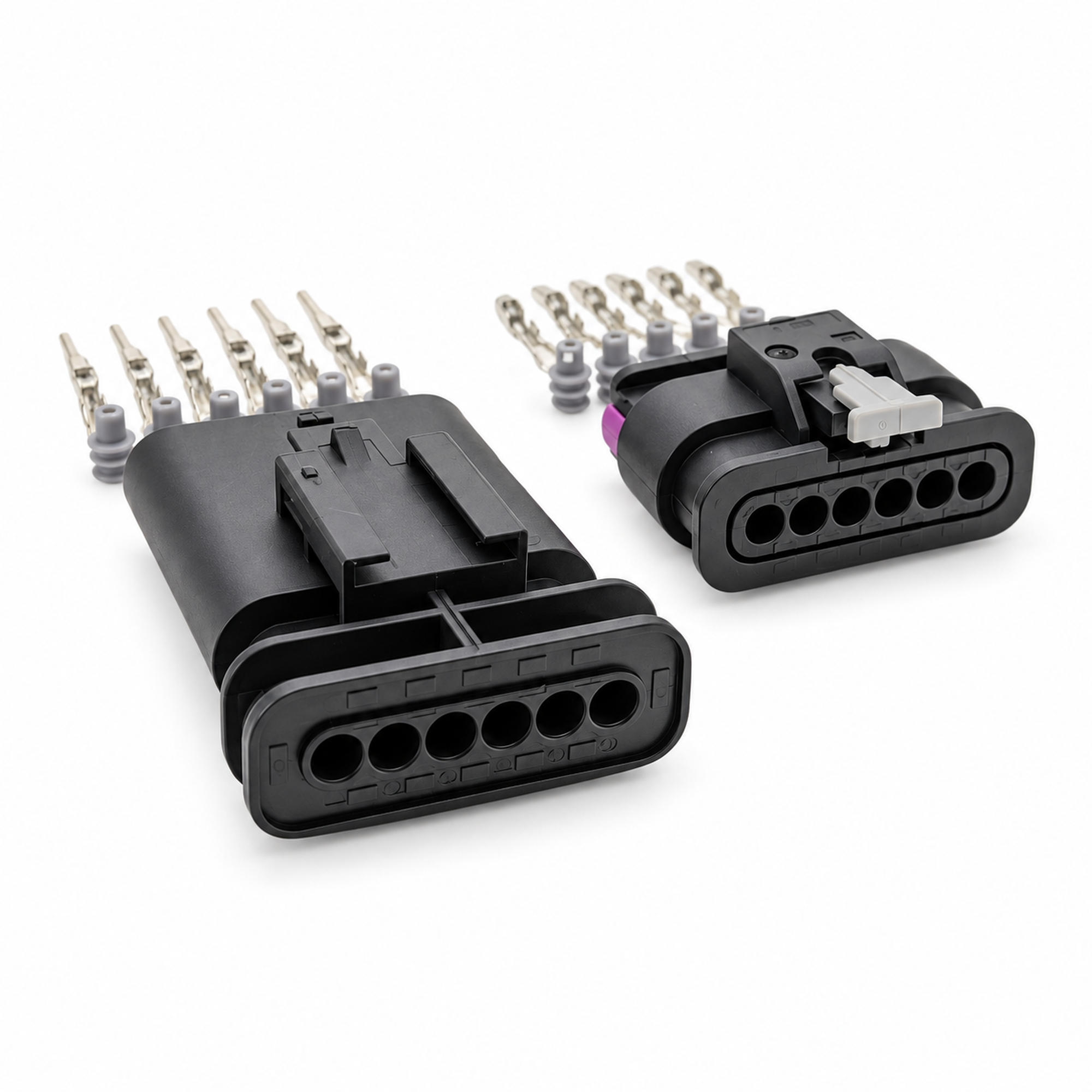 6 Pin Male & Female Electrical Connector Set for Car Tail Light Rear Lamp Plug for BMW 1 2 3 4 – HOT/D14.Y/6pinMnF – image 3