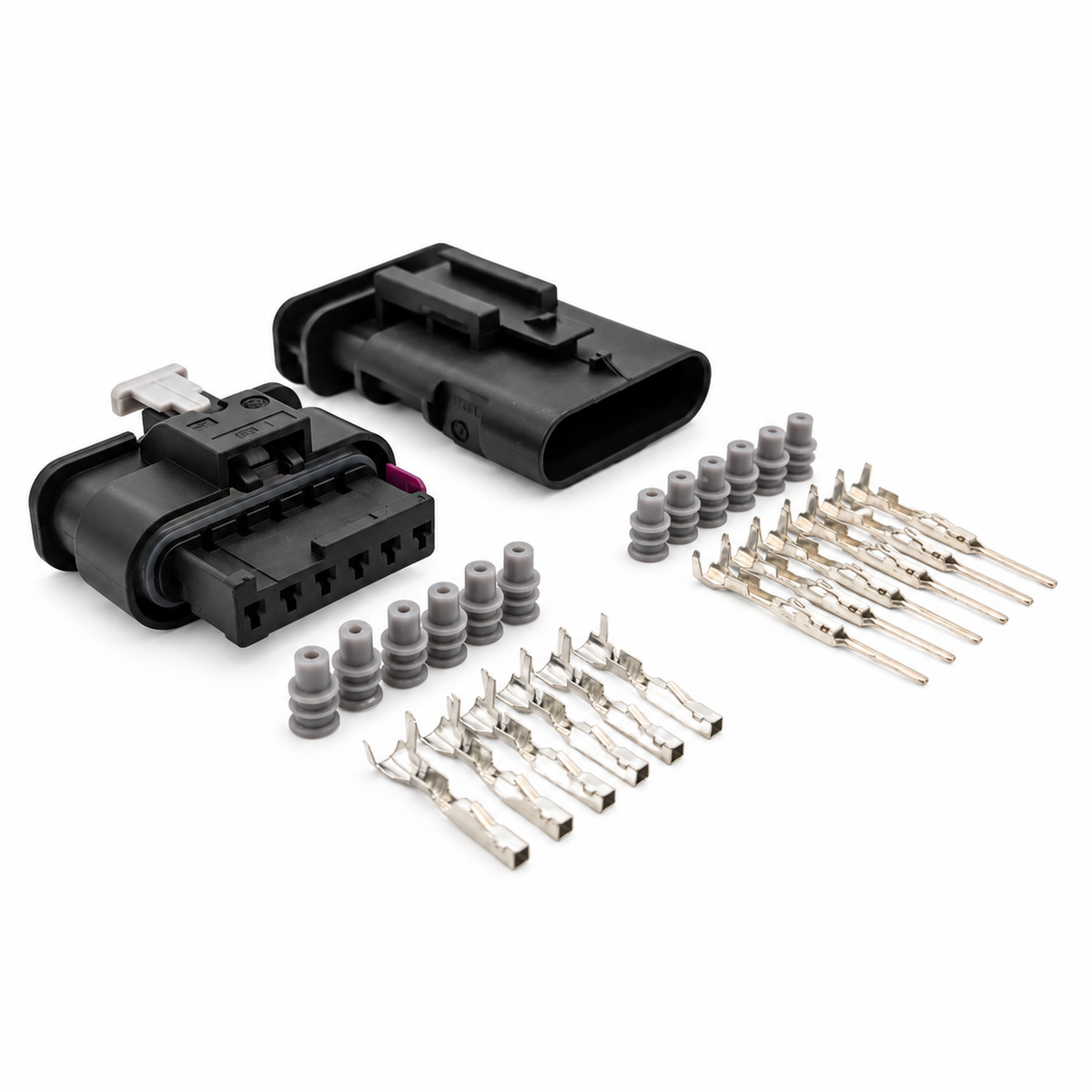 6 Pin Male & Female Electrical Connector Set for Car Tail Light Rear Lamp Plug for BMW 1 2 3 4 – HOT/D14.Y/6pinMnF – image 4