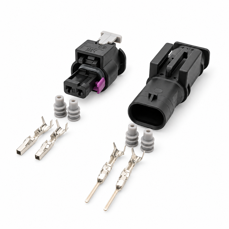 2 Pin Injector / Camshaft / Pressure Pump Connector 0-2112986-1 for BMW VW AUDI – HOT/D18.R/MnF/2pin/144 – image 1